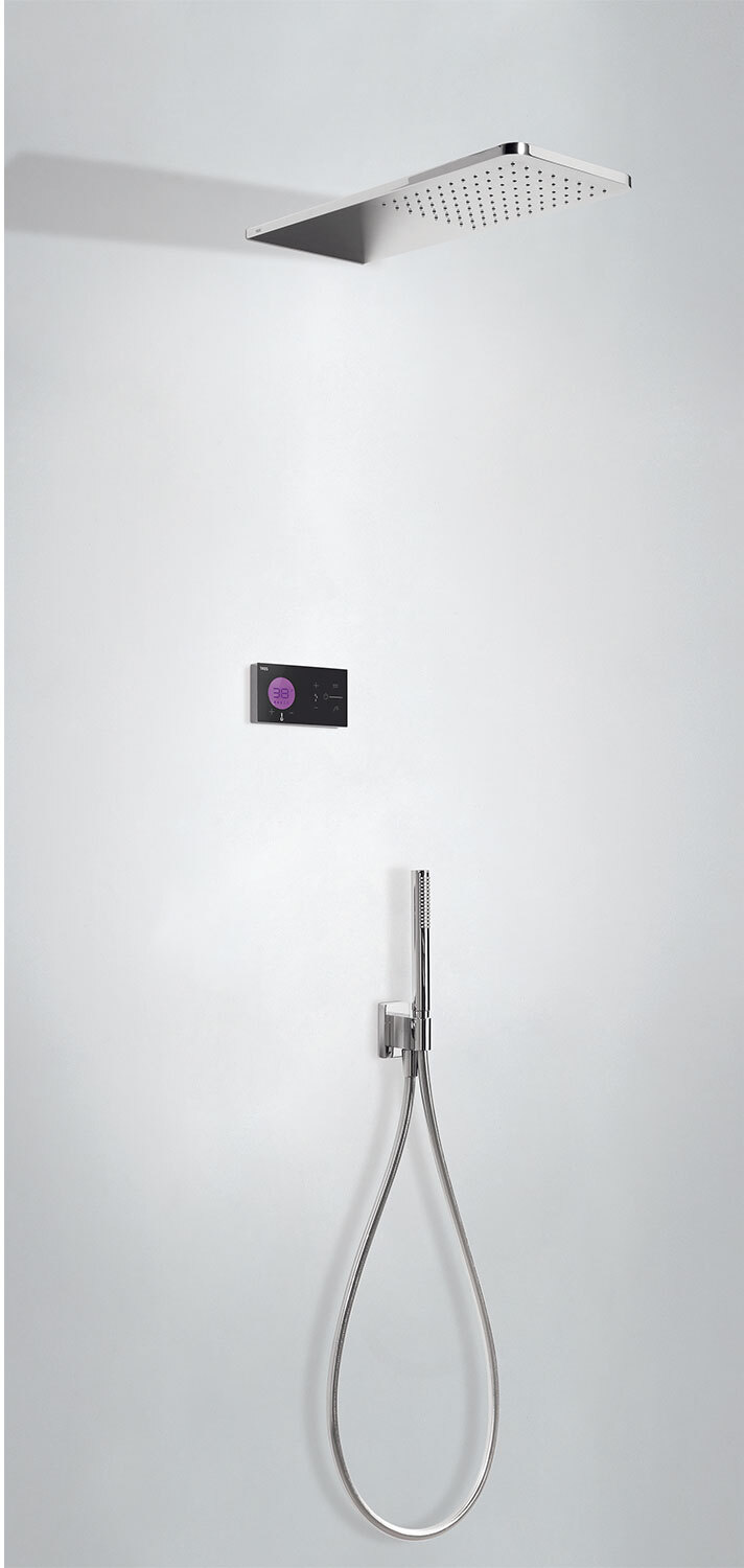 SHOWER TECHNOLOGY Kit de grifo termostático electrónico empotrado de 2 vías Shower Technology Blue Edition para ducha-09288554 TRES