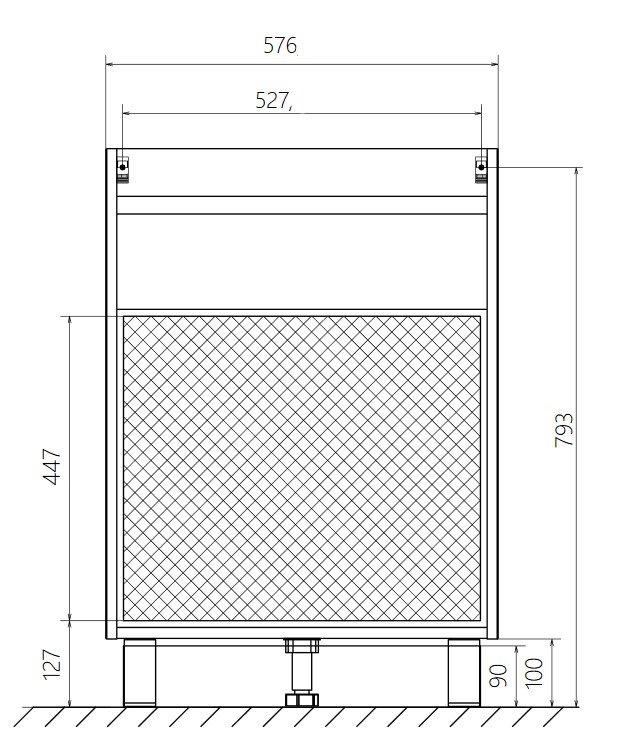 У51036 Тумба Соната 58Н 3я, Белый глянец 1 Marka Соната  - Вид №8