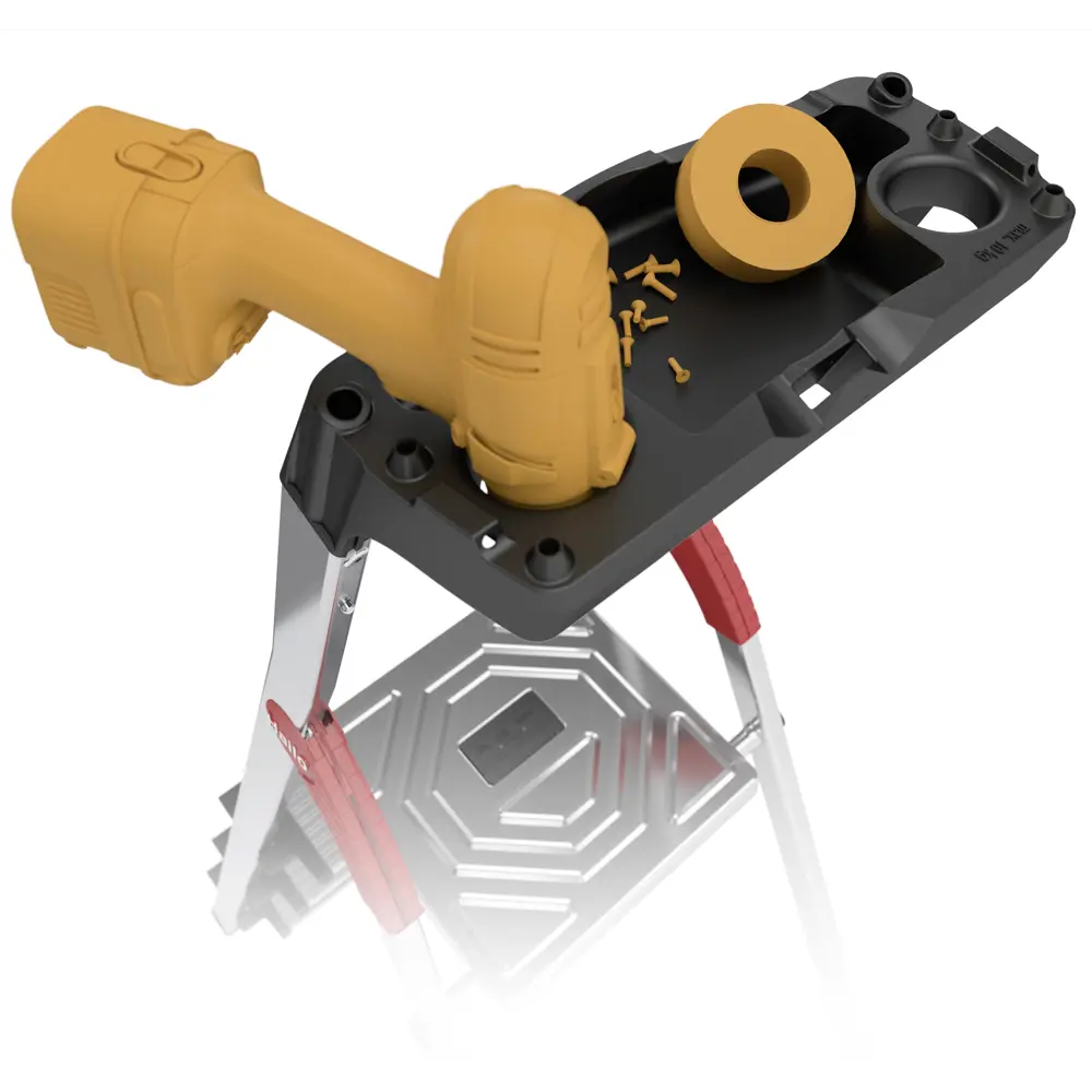 Стремянка Hailo Professional L60 с лотком для инструментов - 5 ступеней, 150 кг 15474165 STLM-0005931 - Вид №3