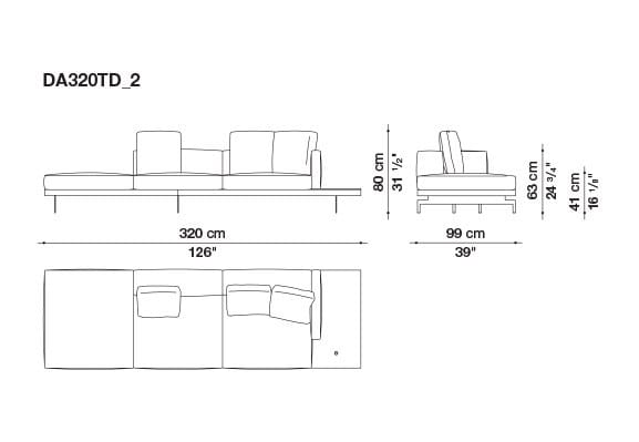 Кожаный диван B&B Italia док ARCH-00130675 - Вид №80