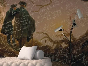 YO2 Мотив виниловых обоев с тиснением Revival news