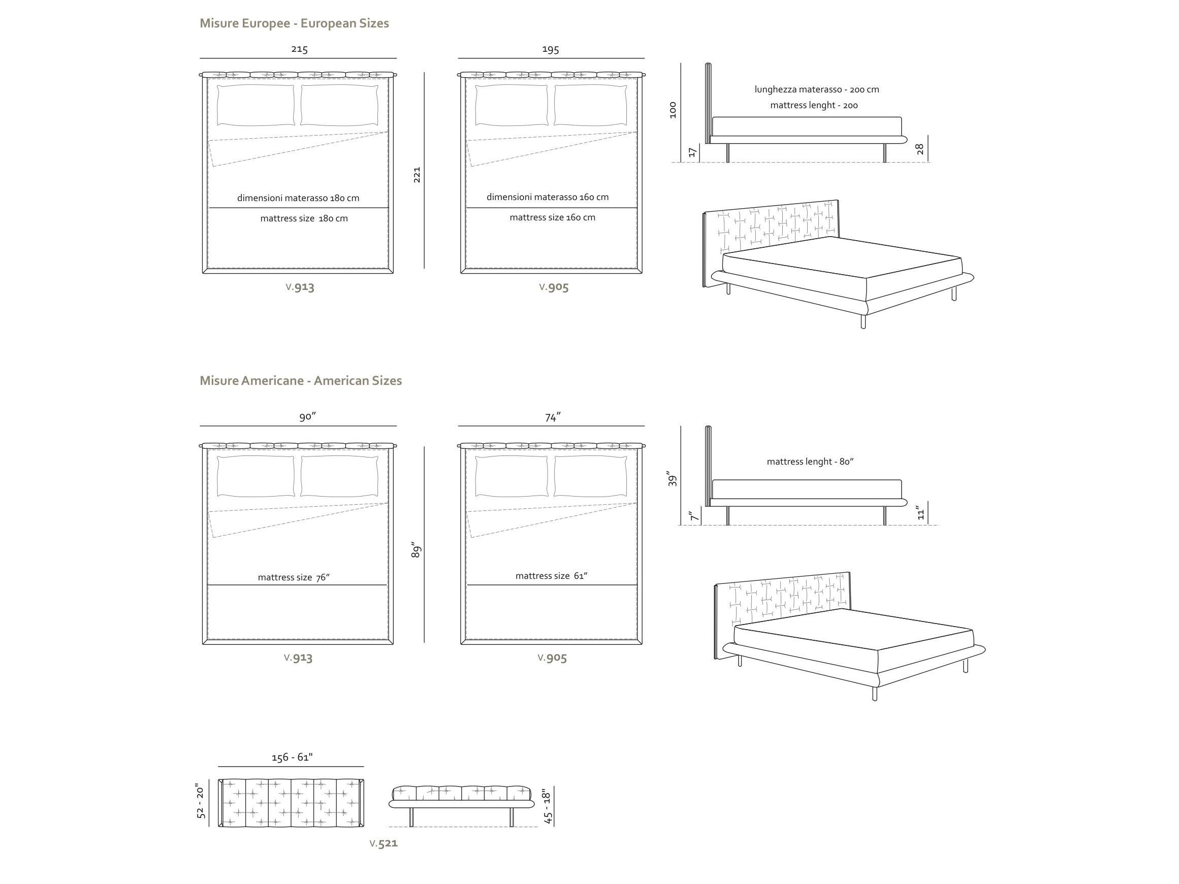 Кожаная двуспальная кровать с мягким изголовьем Max Divani Muzzle ARCH-00062477 - Вид №7