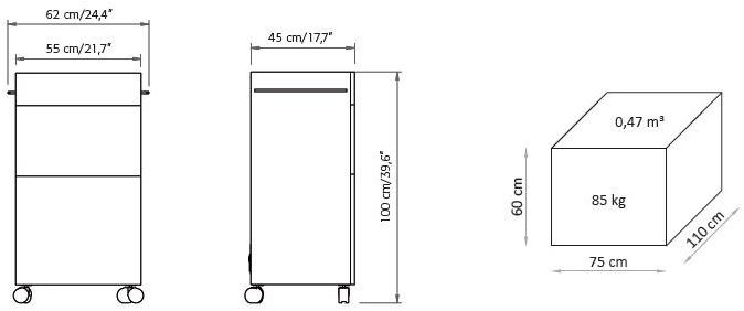 Тележка для косметолога Carrelli 358 Santreyd - Вид №1