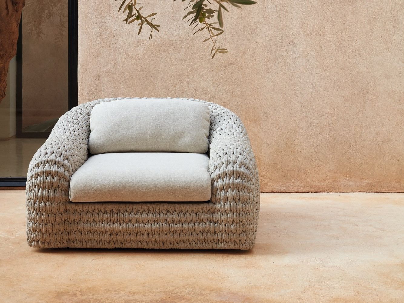 Веревочное садовое кресло с подлокотниками MANUTTI Kobo ARCH-00113555 - Вид №1