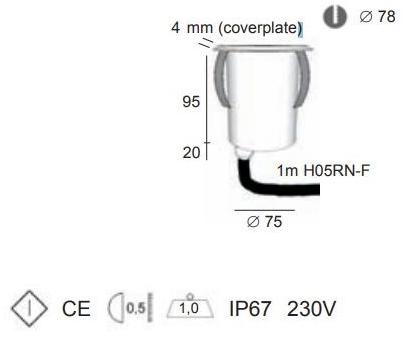 BEL-LIGHTING Маркер ступени пола  800c1gu  - Вид №2