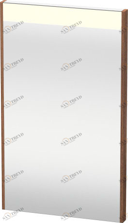 BR700007979 Зеркало с подсветкой Brioso #BR7000 420 x 45 мм Орех натуральный, декор Duravit