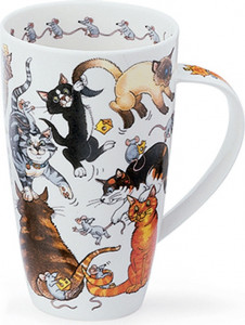 10584085 Dunoon Кружка Dunoon "Кошачьи игры.Хенли" 600мл Фарфор костяной