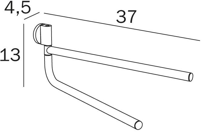 INDA® Поворотный держатель для полотенец One A2415b - Вид №1