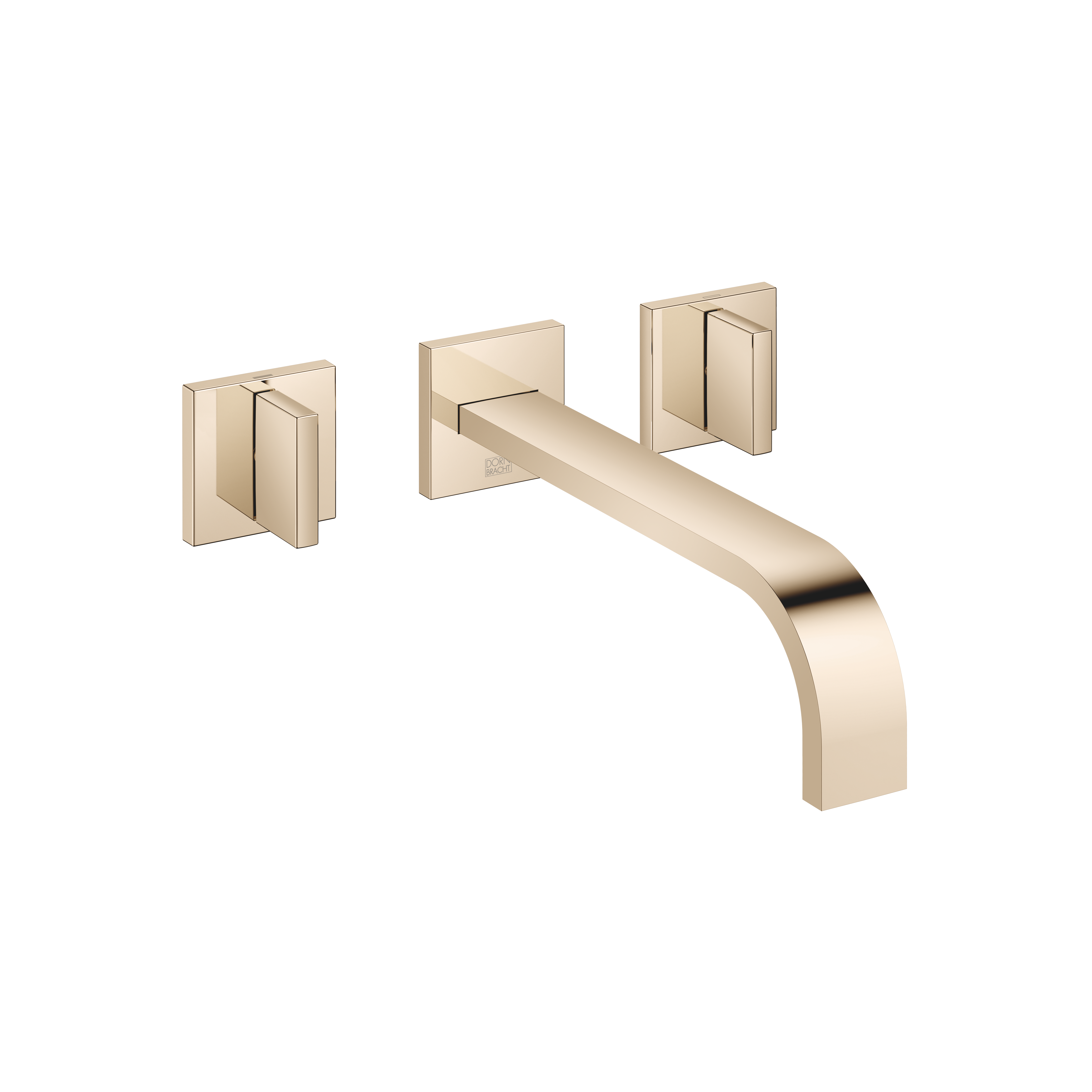 MEM Смеситель для раковины настенный без донного клапана - Шампанское (Золото 22 карата) DornBracht 36717782-47