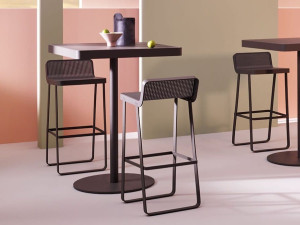 Алюминиевый высокий садовый стул