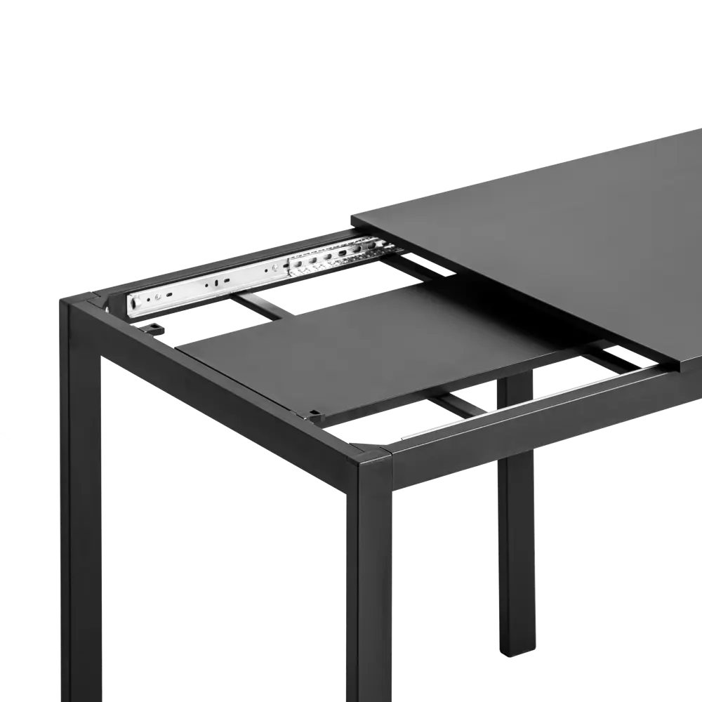 Стол кухонный TBL-006 U190РЕ раскладной 79-109x75 см прямоугольник Металл цвет черный Santreyd Стол раздвижной STLM-2141219 - Вид №6