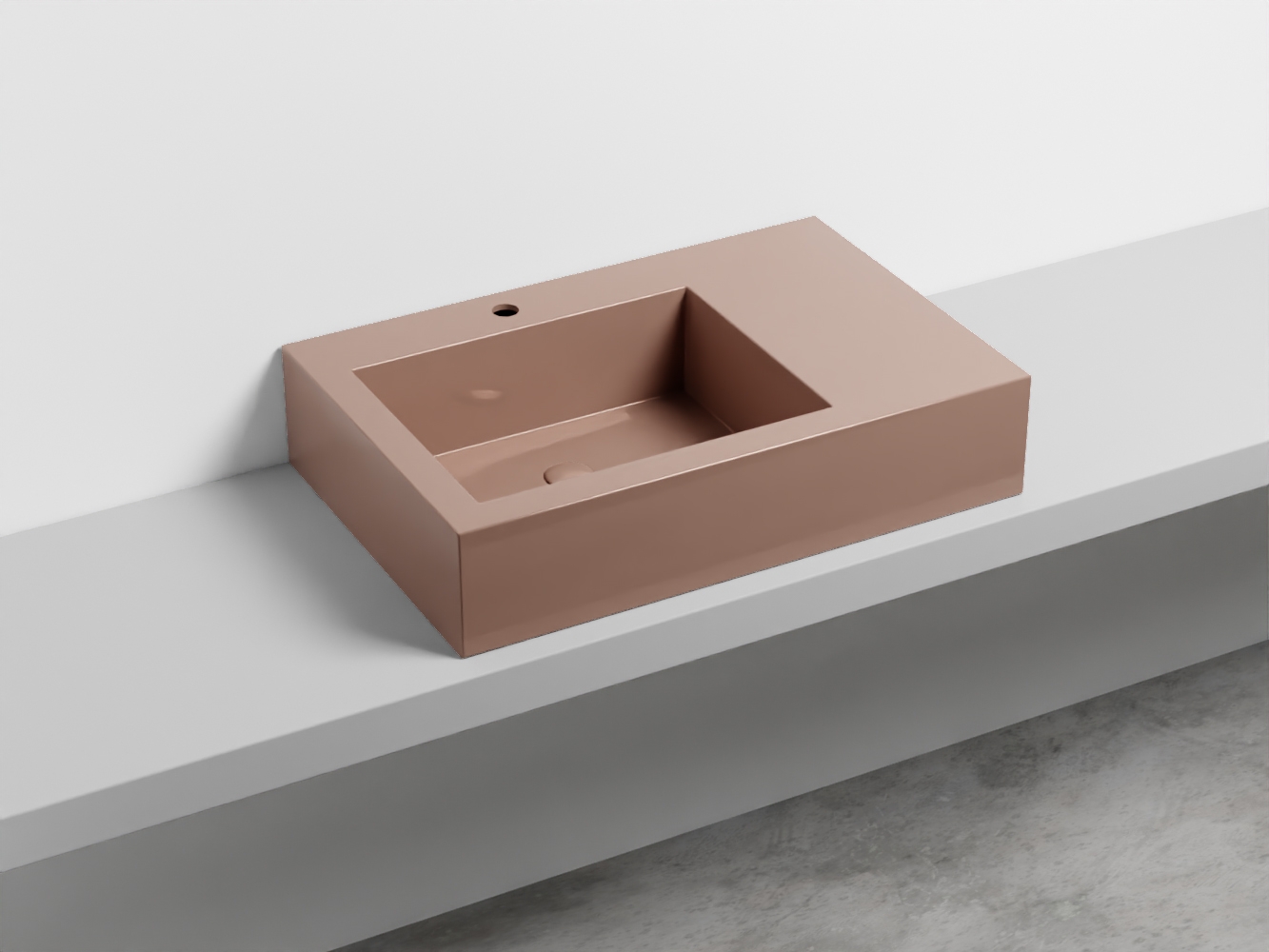 NALAMSX-NI Керамическая раковина с 1-им отверстием, чаша слево cielo I Narcisi Ceramica Cielo