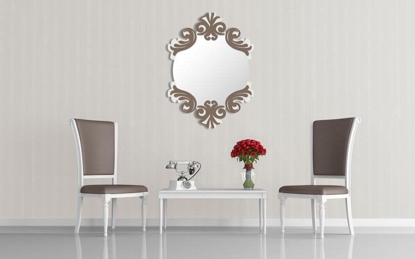 LAS Зеркало настенное круглое в раме sun-id-1389650 - Вид №2