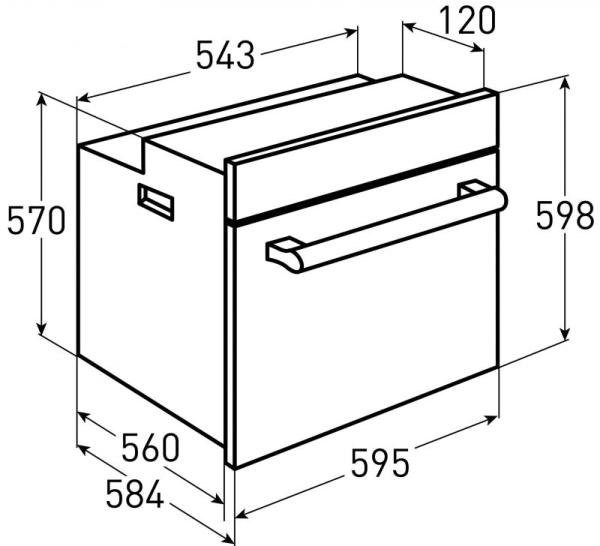 8189714 Электрический духовой шкаф Zigmund & Shtain E 135 X бежевый STDN-0065353 - Вид №9