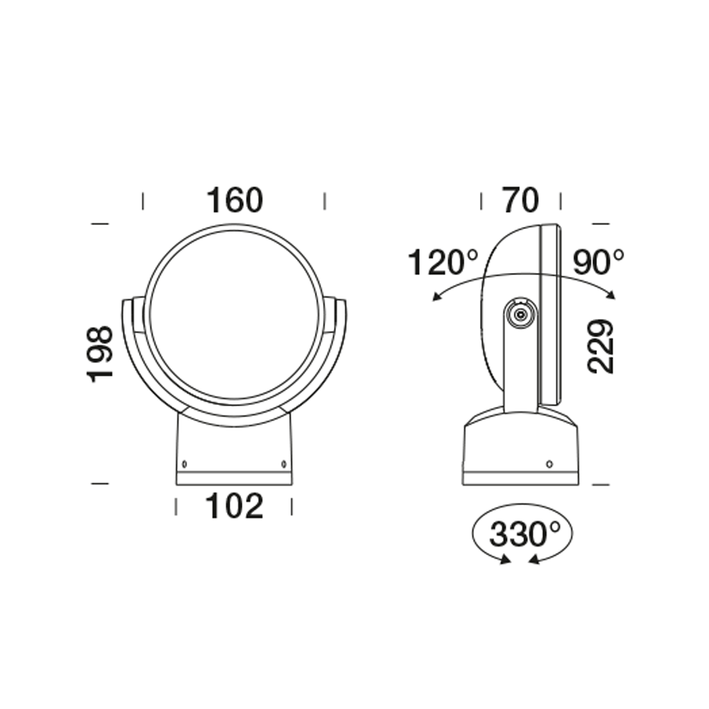 8840168 Проектор Platek SUN Small Proiettore  SUN Small Floodlight - 1 COB 4000K 60°  - Вид №10