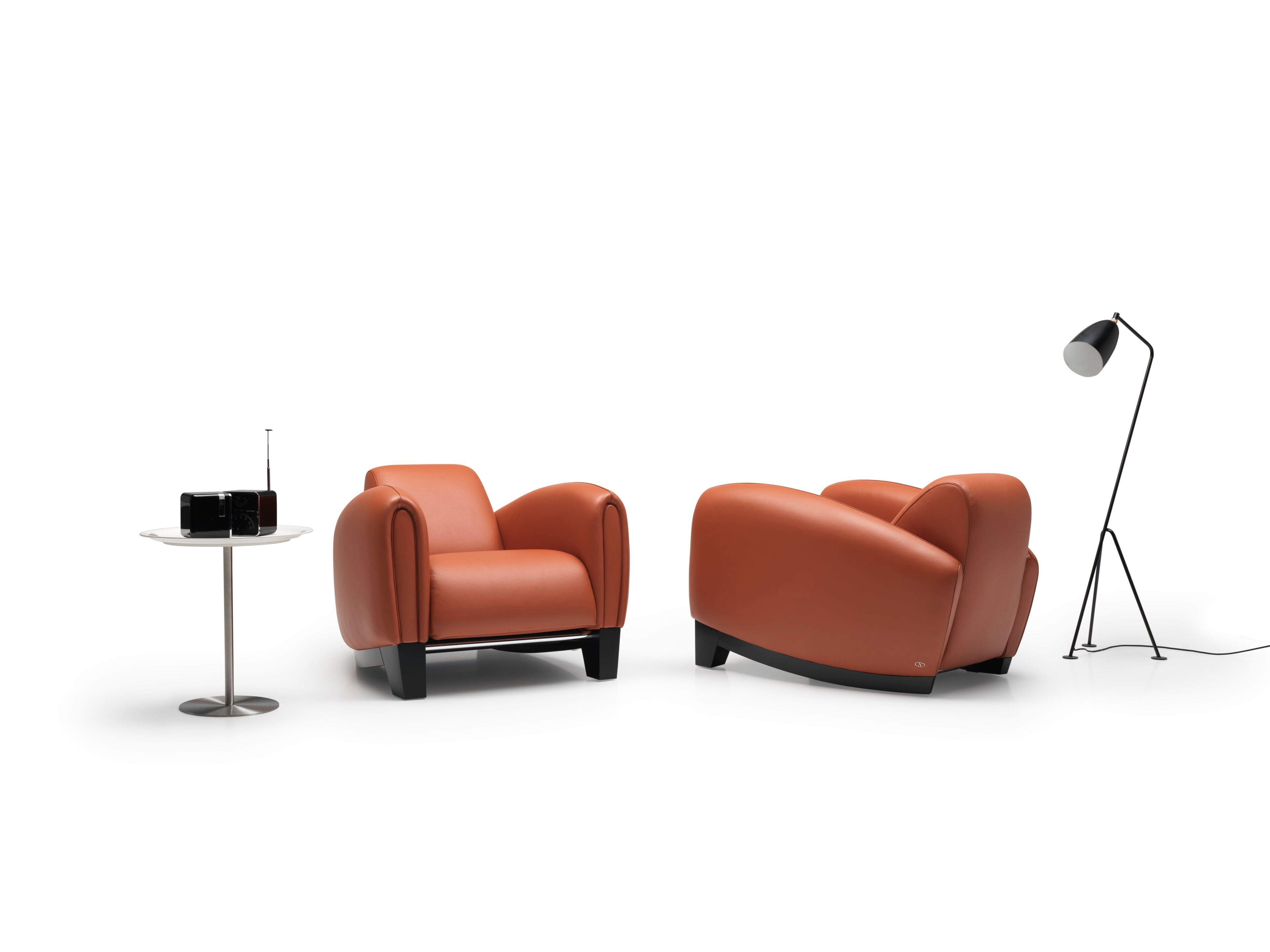 Кожаное клубное кресло с подлокотниками de Sede DS-57 AERO ARCH-00133840 - Вид №2