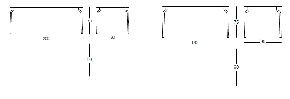 Прямоугольный стальной стол Magis South ARCH-00108497 - Вид №6