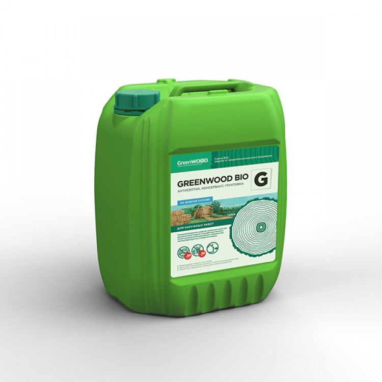 GWB-GS/10 GreenLAB GREENWOOD BIO G Готовый раствор, 10 л, антисептик, консервант, грунтовка 