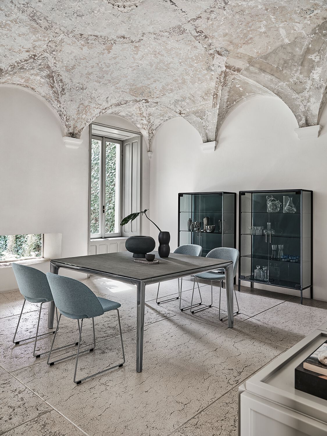 Витрина из алюминия и стекла со встроенным освещением Bontempi Casa AUDREY ARCH-00106780 - Вид №3