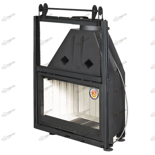 Каминная топка Экокамин АЛЬФА 800К с контргрузом 5851