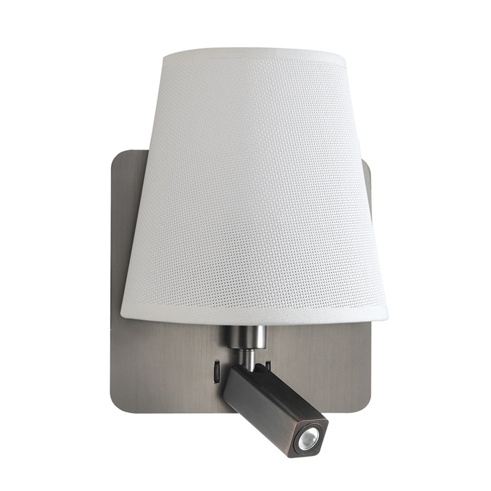 066142 Бра с ридером 5232 белое Mantra Bahia