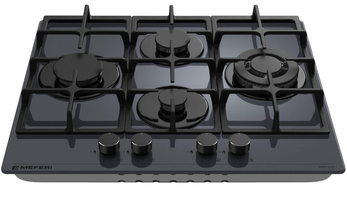 9202537 Газовая варочная поверхность Meferi MGH604GR GLASS ULTRA STDN-0064788 - Вид №1