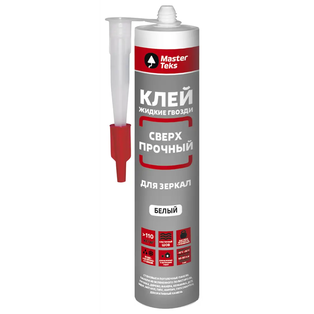 Клей полимерный Masterteks сверхпрочный для зеркал 440 г STLM-2113591