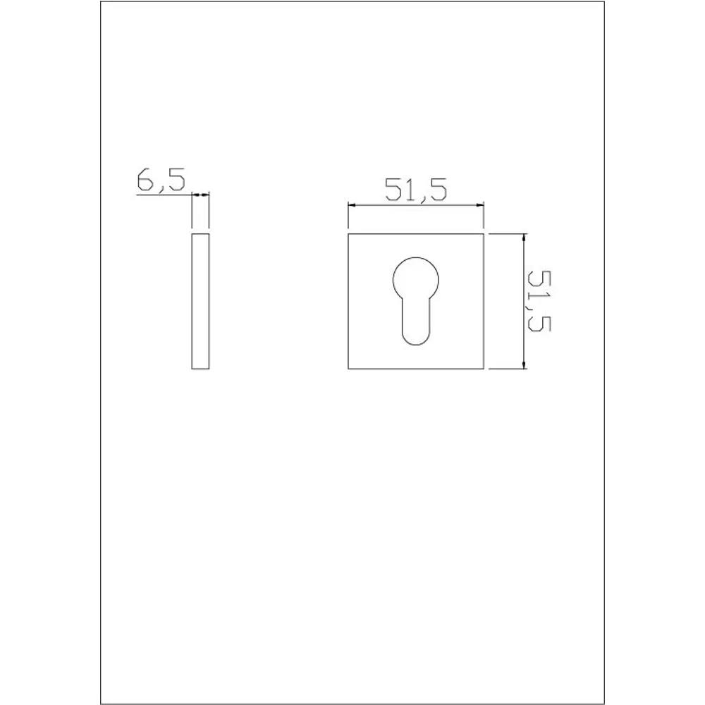 Накладка на цилиндр EDSON для защиты замочной скважины ø51 мм 85163328 STLM-0059259 - Вид №3