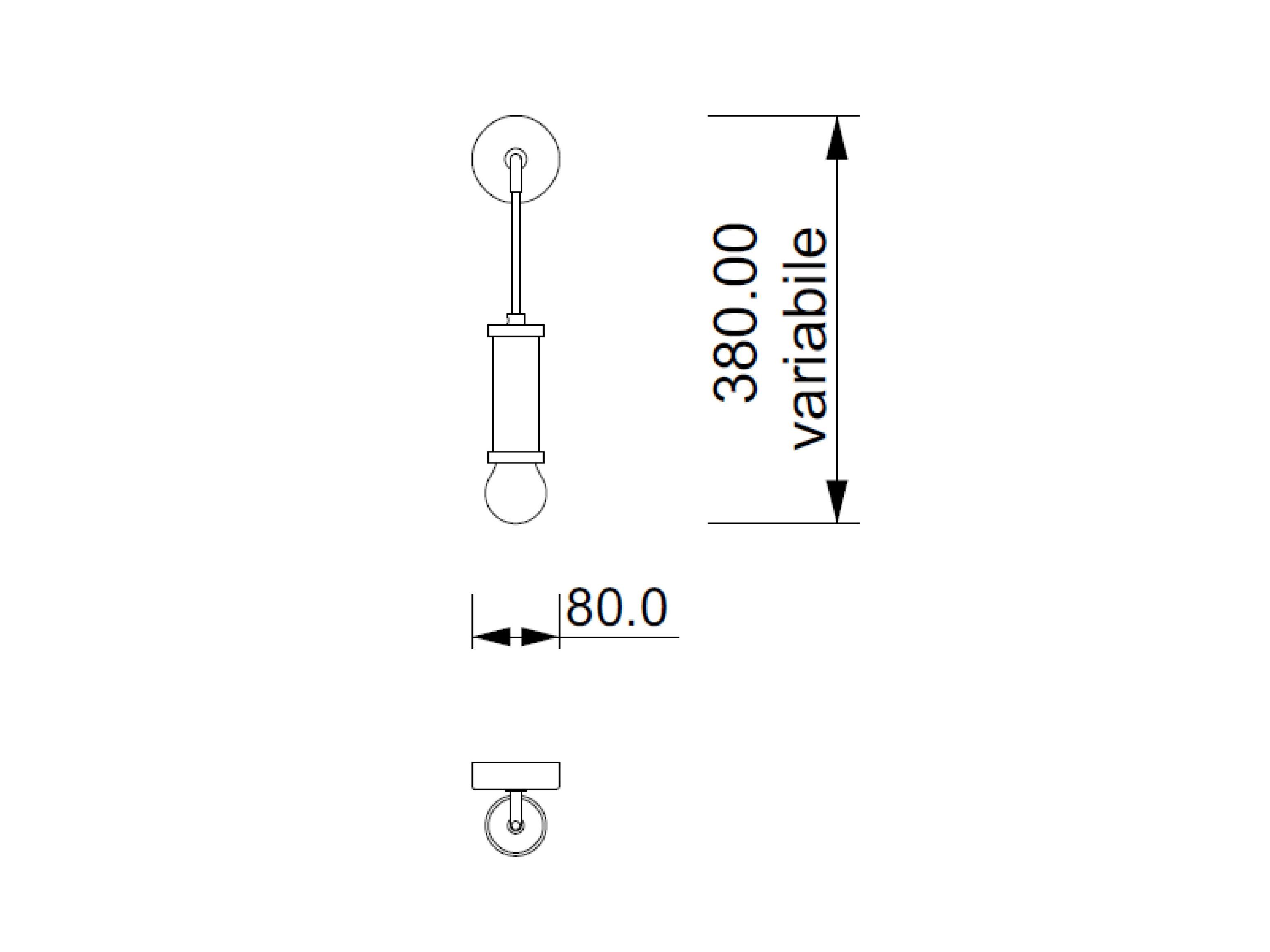 Металлический светодиодный настенный светильник Lampex Italiana Lumen ARCH-00123025 - Вид №1