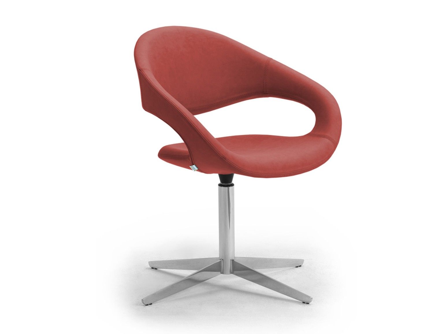 Спицевое вращающееся кресло из искусственной кожи с подлокотниками Leyform Samba ARCH-00058229 - Вид №4