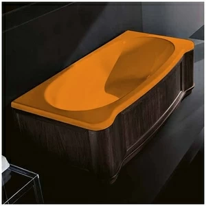 Ванна Gruppo treesse New Classic VTL-V6770-DX-WV-O оранжевая прямоугольная правая венге