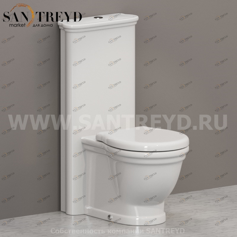 PA137PA025BA016CR Компакт унитаз с бачком Белый Ceramica Globo PAESTUM Италия