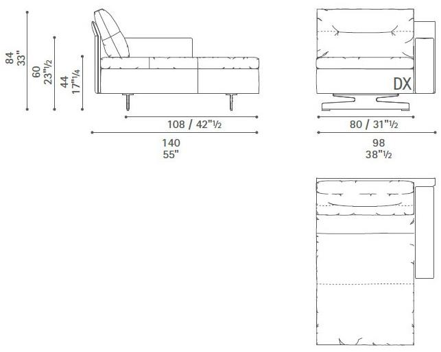 Poltrona Frau Модульный диван с журнальной полкой La collezione - divani e poltrone sun-id-1502655 - Вид №50