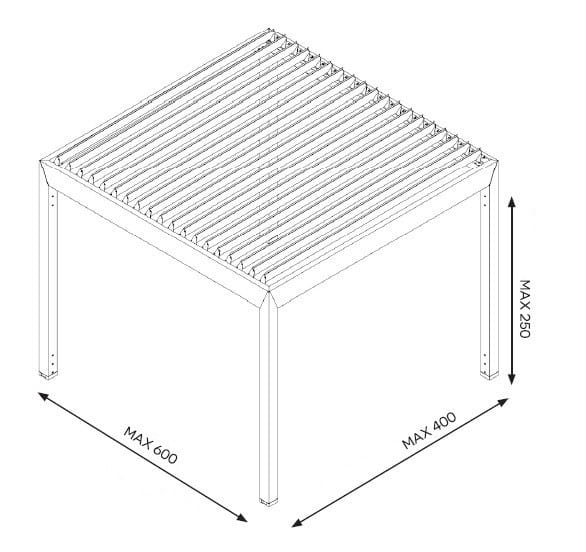 Пергола из алюминия с поворотными пластинами Belle Pergole Beauty ARCH-00146934 - Вид №4