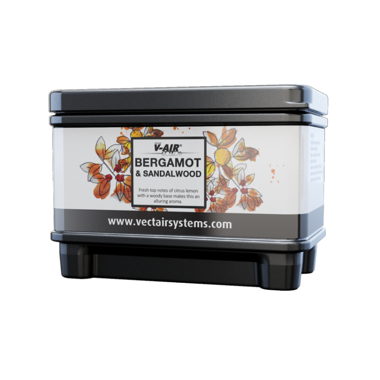 V-SOLIDP BERGAMT VECTAIR SYSTEMS Профессиональный картридж ароматизатор воздуха V-Air Solid Plus Бергамот и сандал Черный (упаковка) 