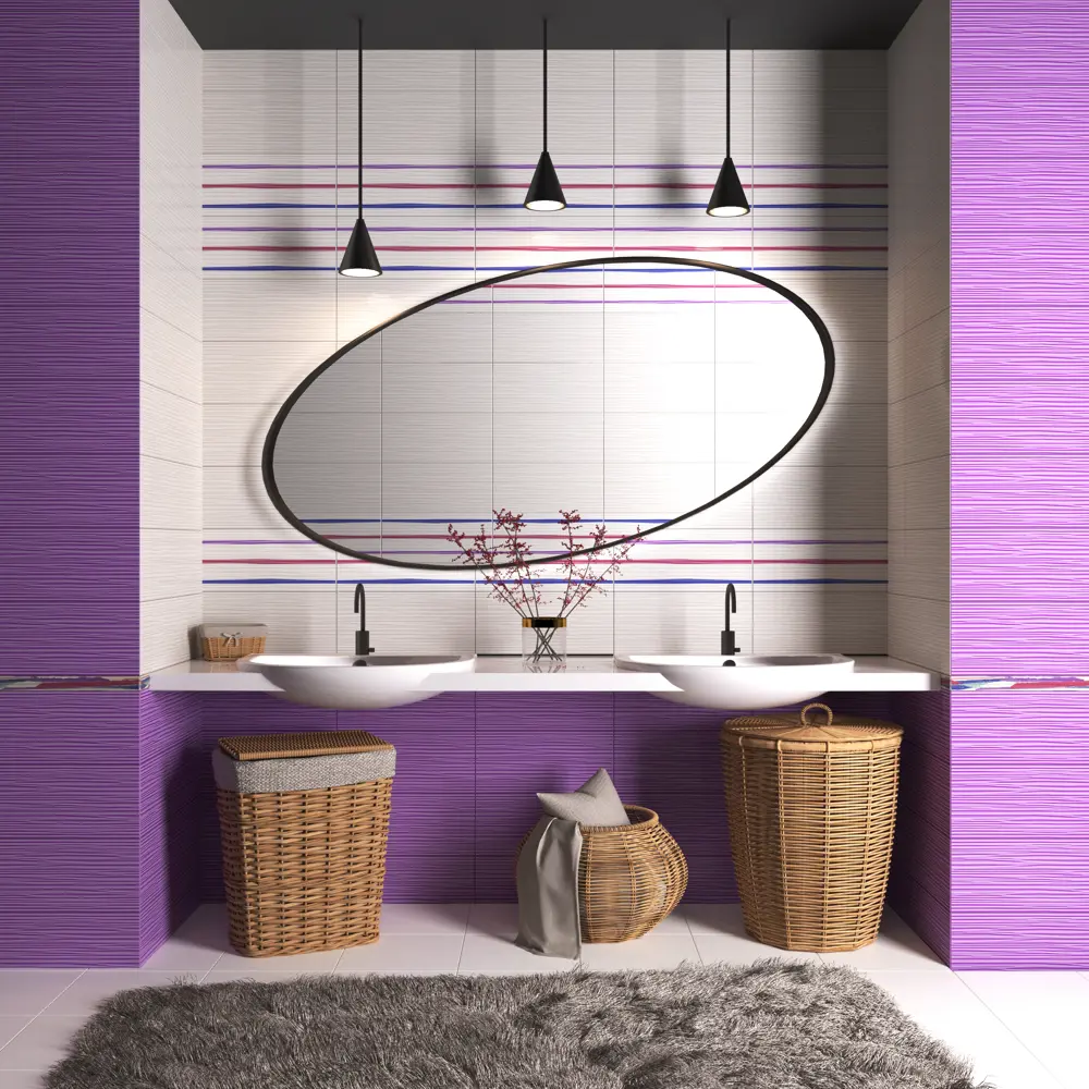 Декор Courage 40x20 см цвет сиреневый CULTO STLM-2177806 - Вид №5