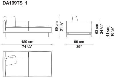 B&B Italia 3-х местный тканевый диван Dock sun-id-1376507 - Вид №114