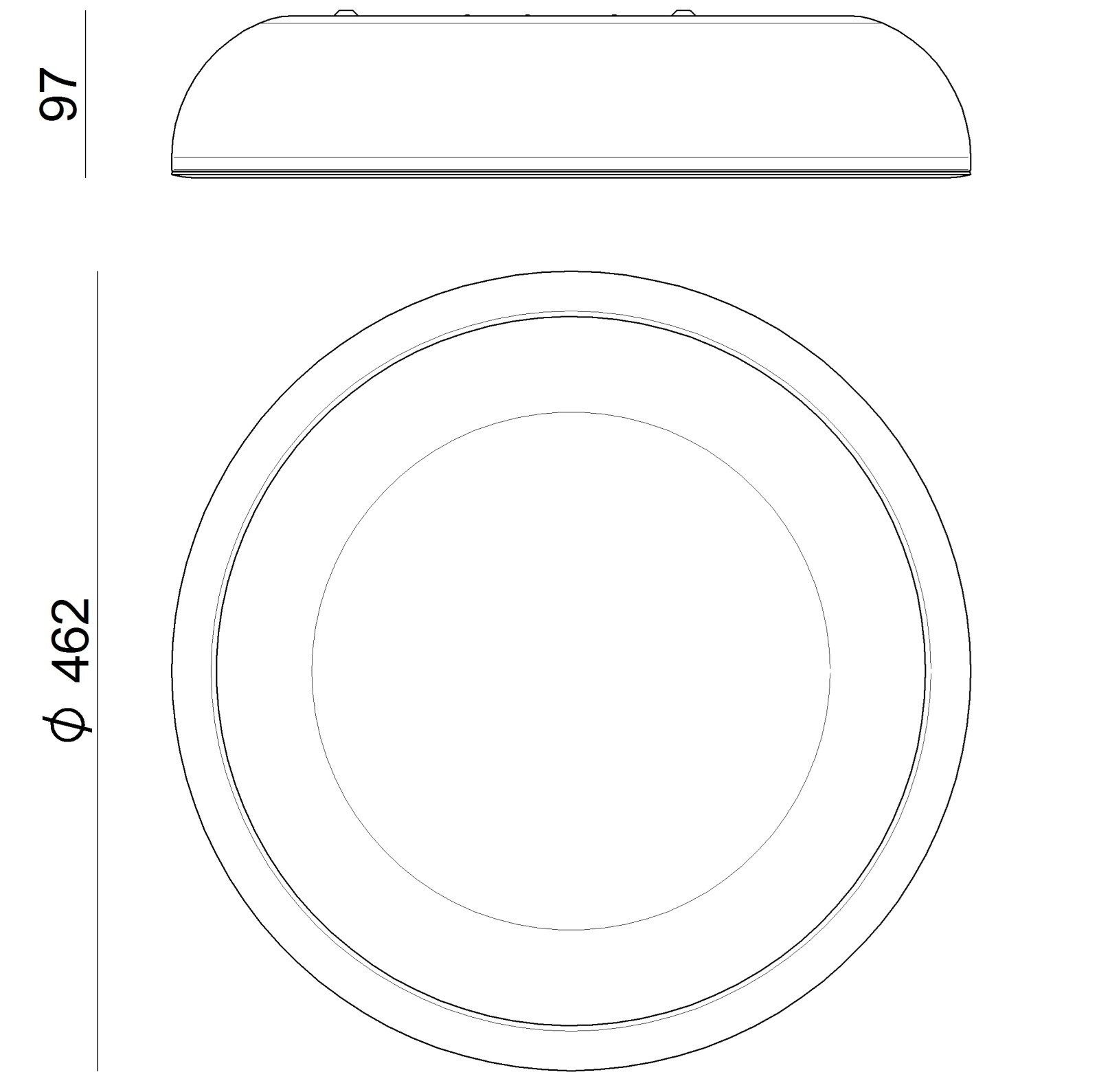 Металлический настенный светильник / потолочный светильник Stilnovo Reflexio ARCH-00007647 - Вид №5