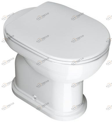1vacv00 Приставной унитаз напольный Белый CERAMICA CATALANO Canova royal Италия