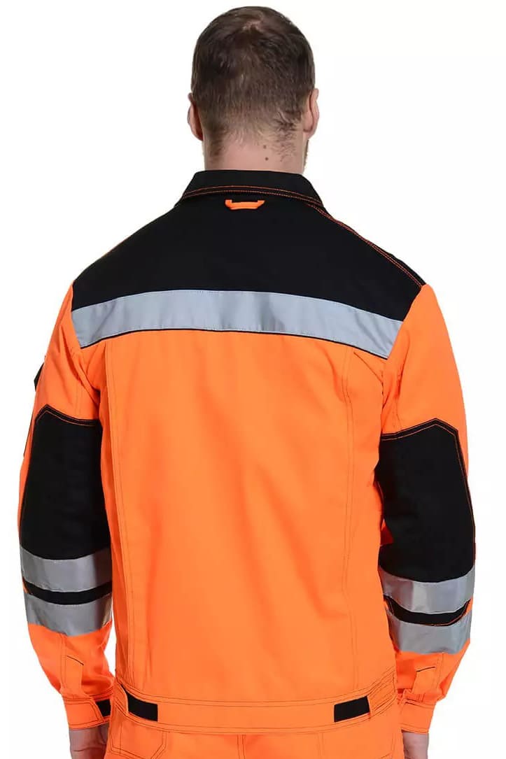 61869 Костюм "Профессионал-2" с СВП оранжево-черный  Летняя спецодежда  размер 60-62/170-176  - Вид №7