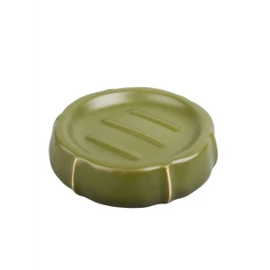 Мыльница Zenfort Агава — керамический аксессуар для ванной в зеленом цвете 89379232