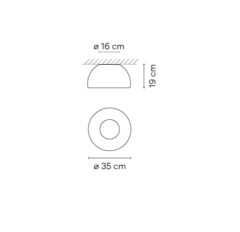 Светодиодный потолочный светильник из алюминия и сланца Vibia Duo Petra ARCH-00007377 - Вид №5