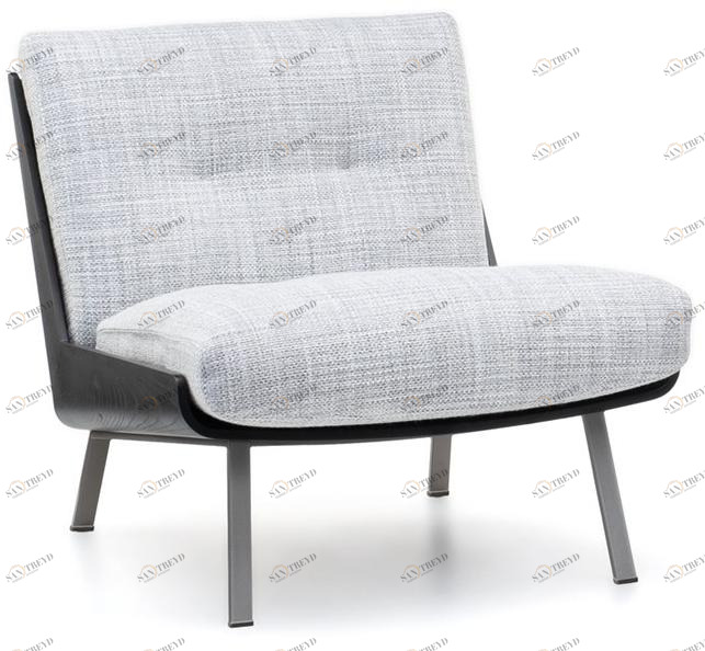 Minotti Кресло из ткани с деревянной оболочкой Daiki sun-id-1503283