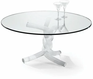 Reflex Круглый стеклянный журнальный столик Torsades