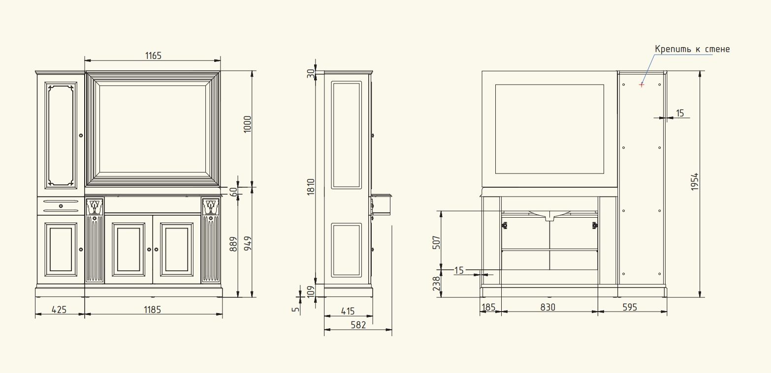27064/27071/27079/27335/26638 Комплект мебели Migliore Ravenna - Вид №1