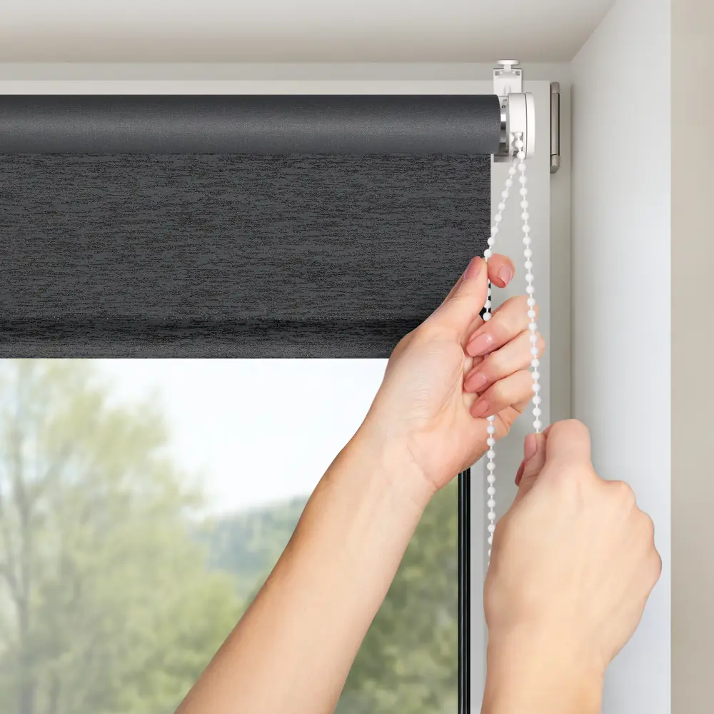 Штора рулонная Shine 90x160 см черная PRAKTO STLM-2030212 - Вид №5