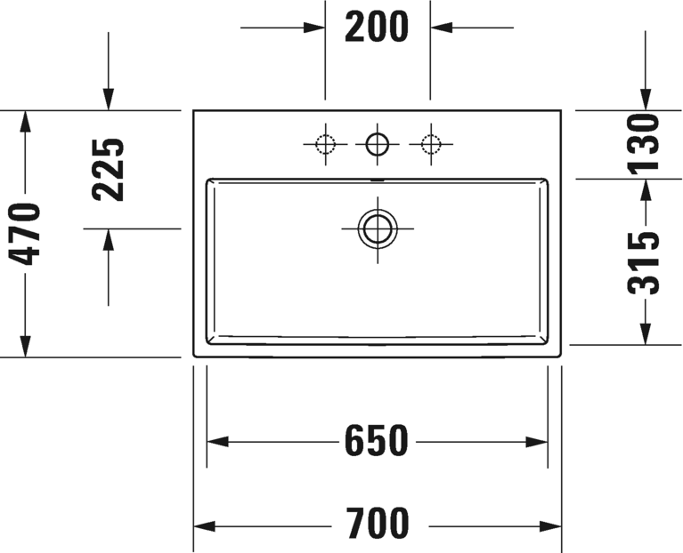 2350700073 Подвесная раковина настенная овальная Duravit Vero Air - Вид №1
