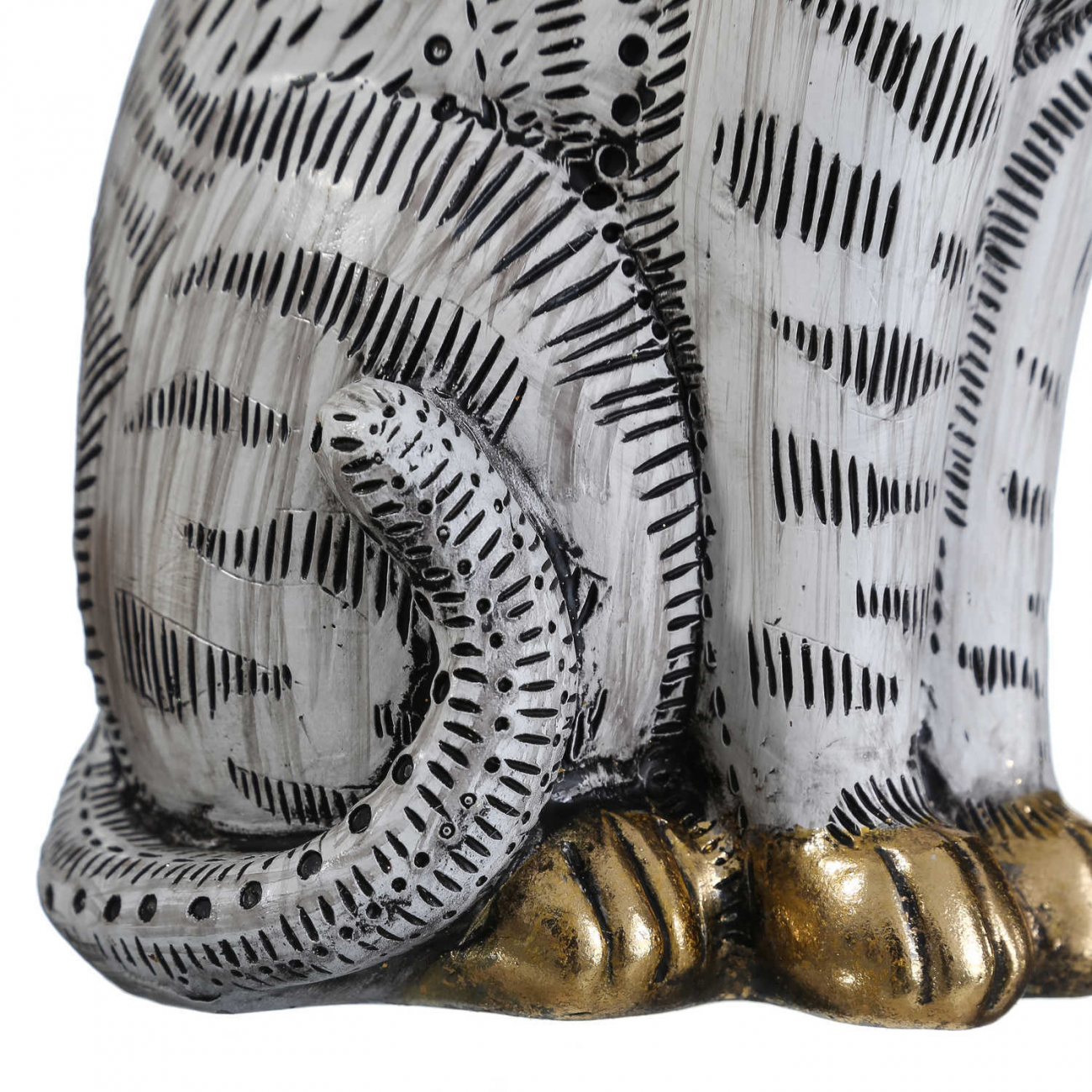 Статуэтка серая "Кошка" Leo TO4ROOMS КОШКА, ЖИВОТНЫЕ 213515 Серый  - Вид №3