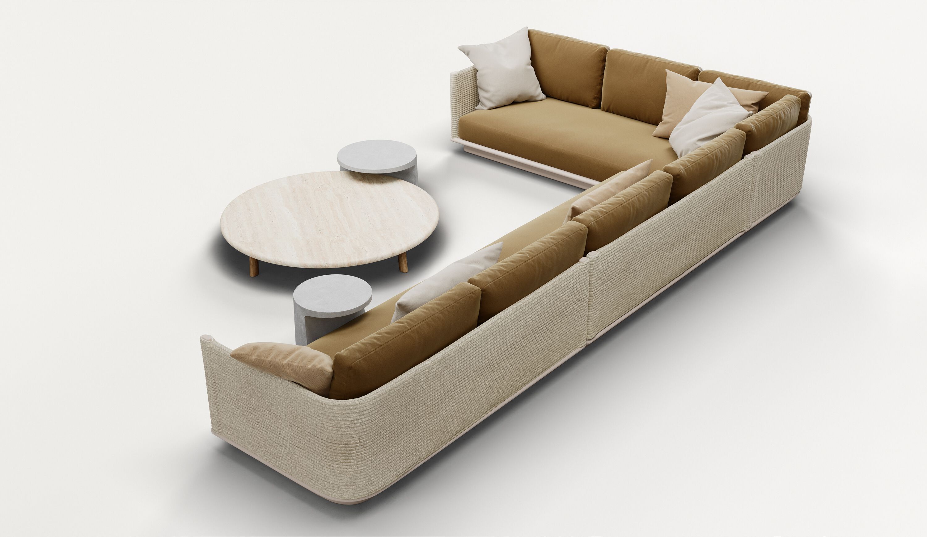 Круглый бетонный журнальный столик Kettal ARCH-00100911 - Вид №4