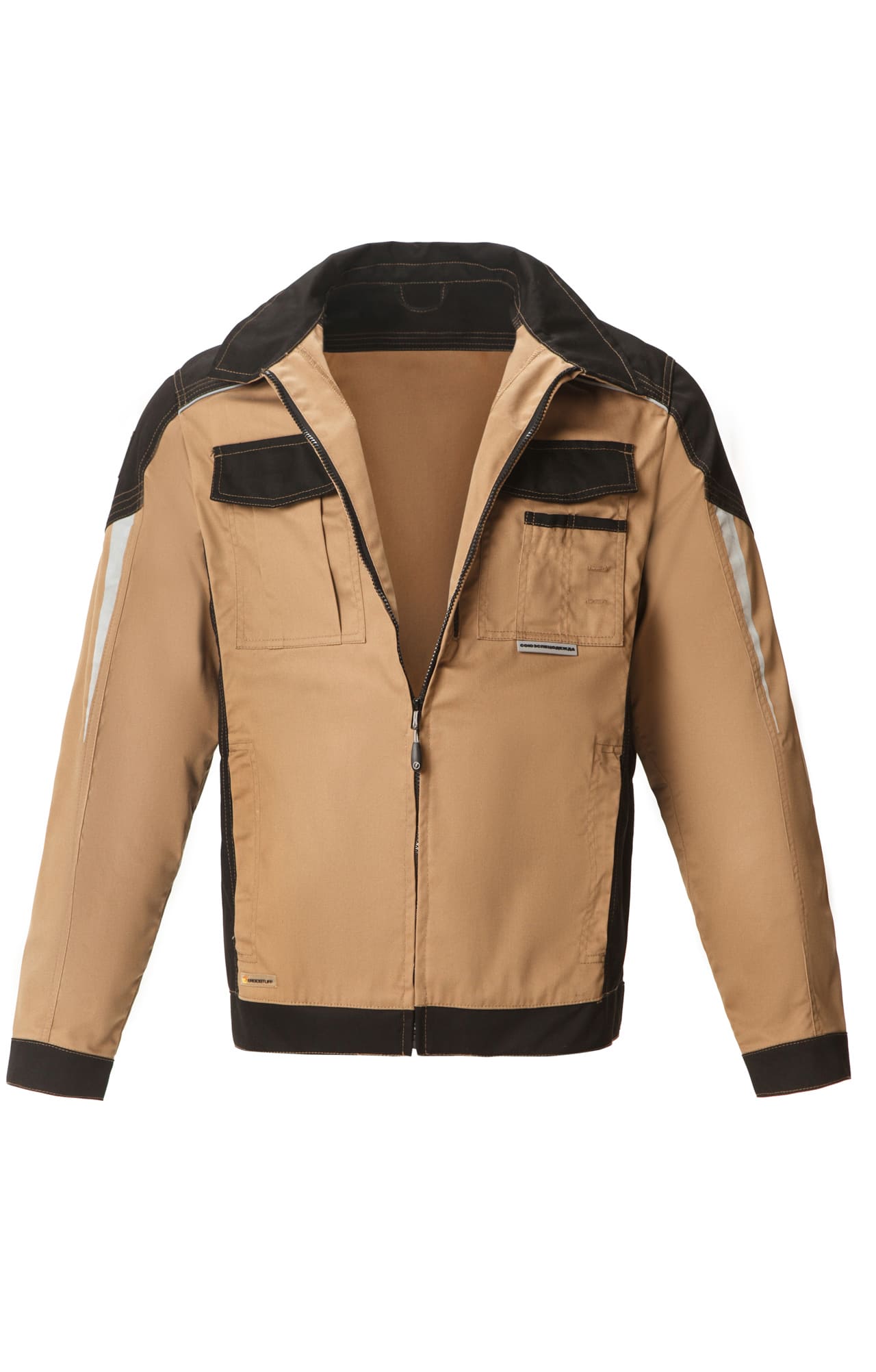 64630 Костюм  NEW 2 бежевый с черным STATUS  Летняя спецодежда  размер 48-50/182-188  - Вид №3